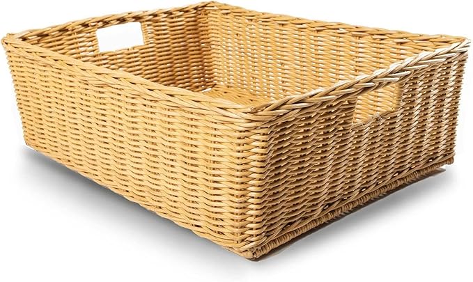 The Basket Lady Under The Bed/Basic Wicker Storage Basket, Extra Large by TheBasketLady