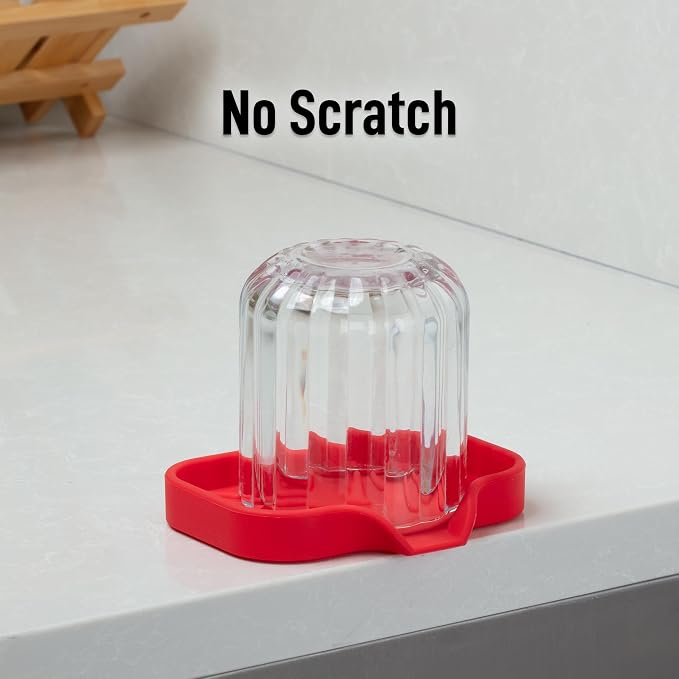 Zulay Kitchen Small Silicone Sponge Holder – Space-Saving Sink Organizer Tray - Image 7
