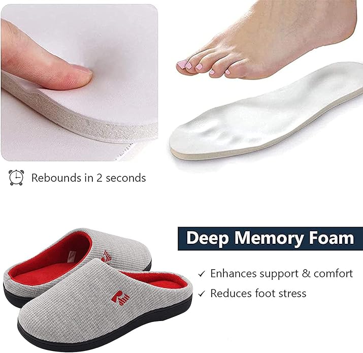 RockDove Women's Original Two-Tone Memory Foam Slipper - Image 4