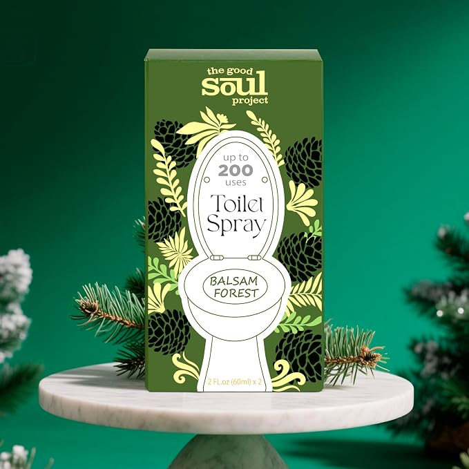 Holiday Toilet Spray, Balsam Forest, 4 Fl.Oz, Eliminates Bathroom & Toilet Odors - Image 4