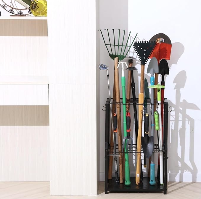 Garden Tool Organizer, Yard Tool Rack Heavy Duty, Free Standing - Image 6