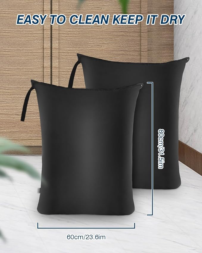 OTraki 2Pcs Large Laundry Bags 24x32 inch Wet Dry Bag Reusable Waterproof bag - Image 2