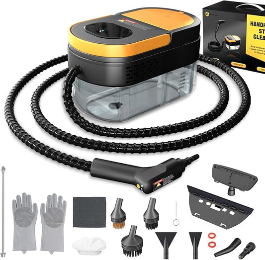 Steam Cleaner, 3-Level Adjustable Handle, 15s Heat-Up, 1.69 Quarts Tank by gautyefamily
