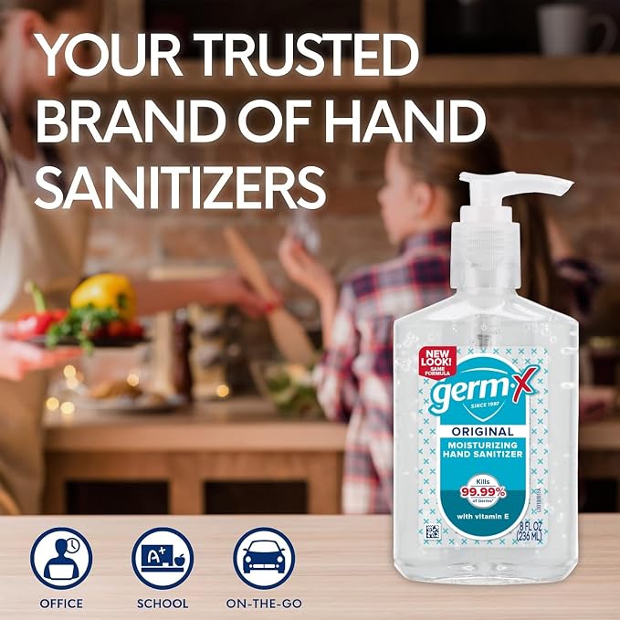 Germ-X Original Hand Sanitizer, Non-Drying Moisturizing Gel - Image 8