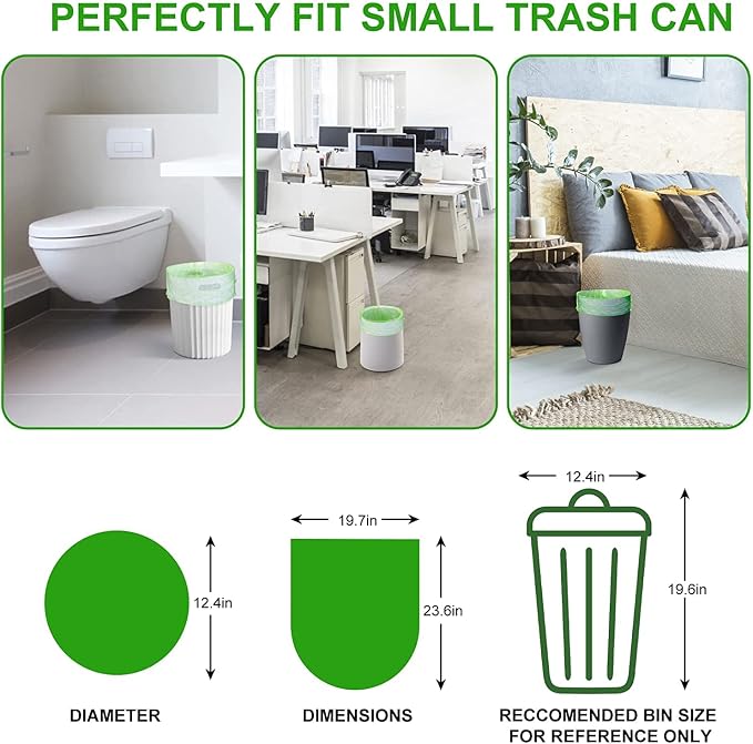 5.2 Gallon Biodegradable Trash Bags | Eco Friendly, 20L Strong Multipurpose - Image 3