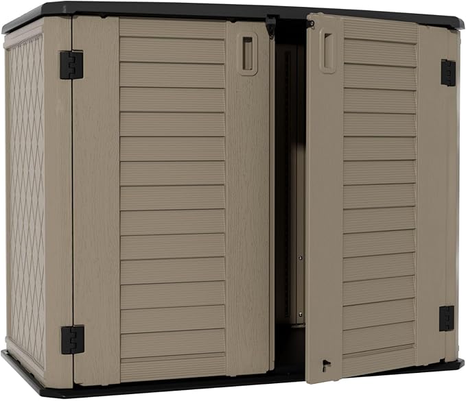 ZZM 4x2.5 FT Outdoor Storage Shed, Resin Waterproof Storage Cabinet by ZZM