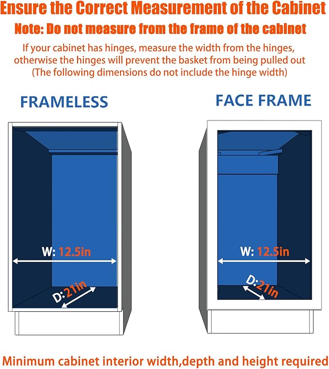ROOMTEC Pull Out Cabinet Organizer, Cabinet Pull Out Shelves 11" W x 18" D - Image 4