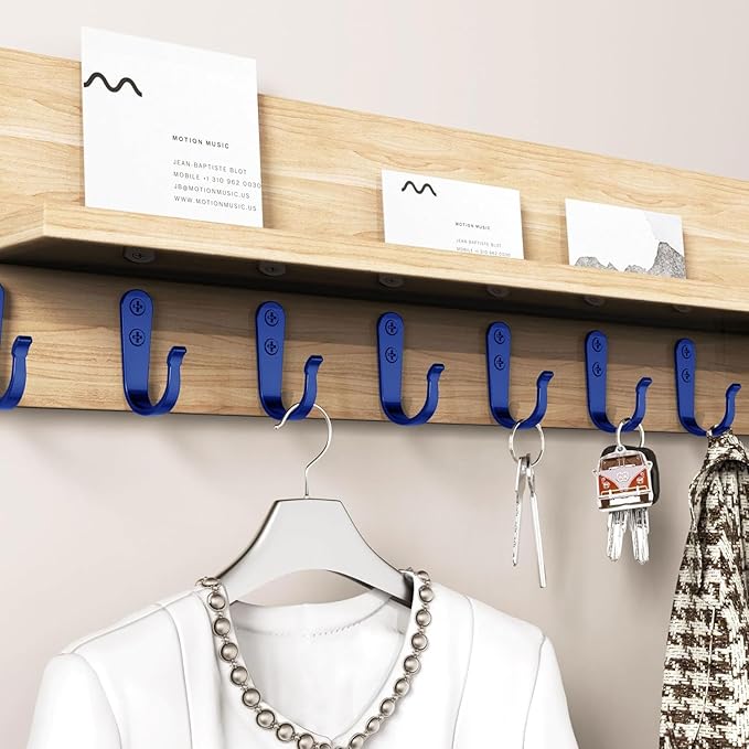 20PCS Wall Hooks for hanging, Metal Wall Hooks for Coats, Coat hooks for Wall - Image 6