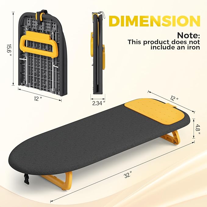 KINGBOARD Tabletop Ironing Board, Small Ironing Board - Image 2