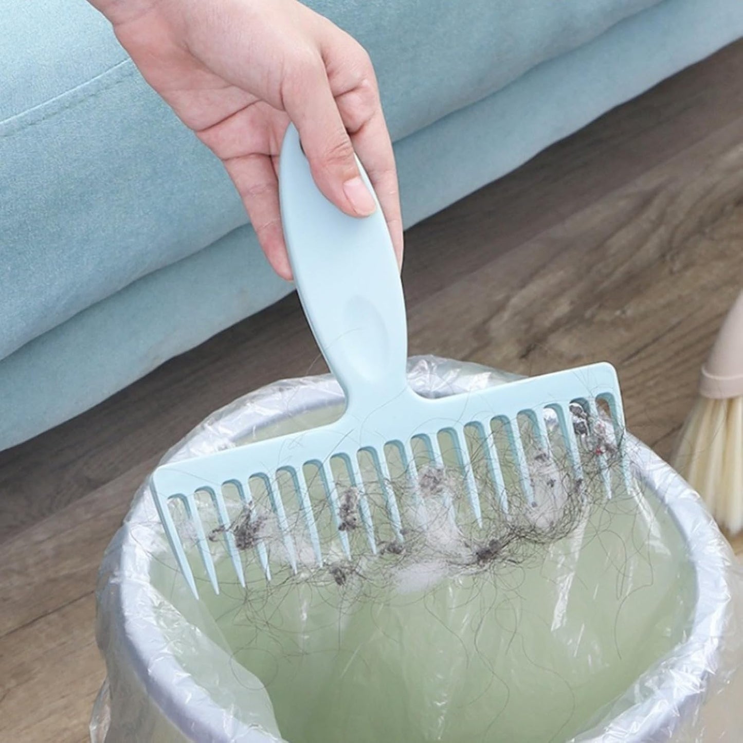 1pc Multi-Purpose Hair and Dust Removal Broom - Effortless Cleaning for Bedroom, Bathroom, Living Room & More, No Electricity Needed, Lightweight Design