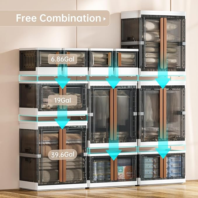 HAIXIN Closet Organizers and Storage, Collapsible Clothing Storage - Image 3