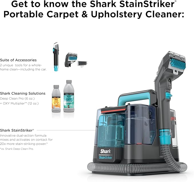 Shark StainStriker Portable Carpet & Upholstery Cleaner w/on board self cleaning - Image 10