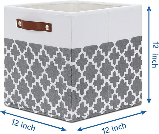 Temary 12x12x12 Fabric Storage Bins 4 Pack - Image 2