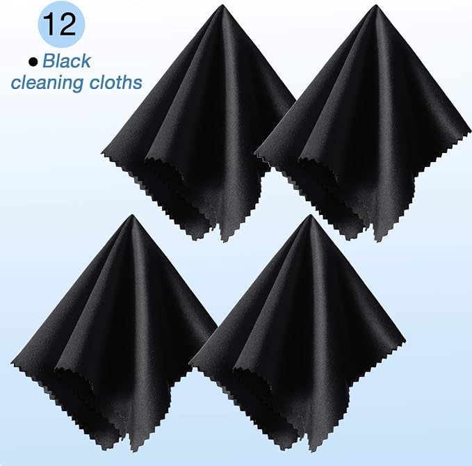 Frienda 12 Pack Large Microfiber Glass Cleaning Cloths 12 x 12 Inch Oversized - Image 7