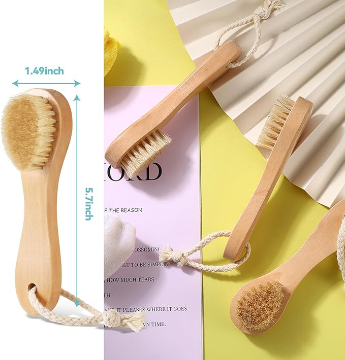 3 Pcs Wood Laundry Stain Brush Stain Remover Brushes - Image 4