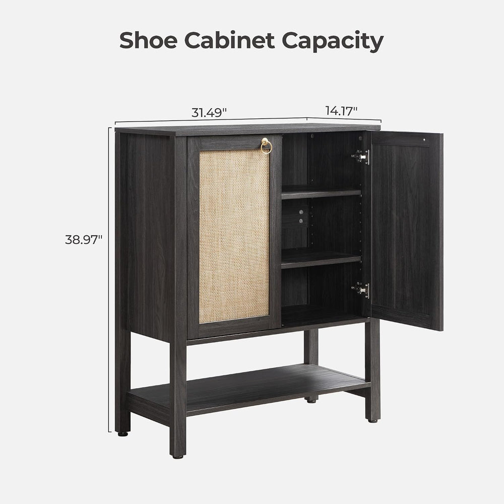 SICOTAS Shoe Storage Cabinet for Entryway, 5 Tier, 2 Pieces