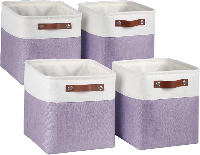 Univivi 10.5 Inch Fabric Cube Bins by Univivi