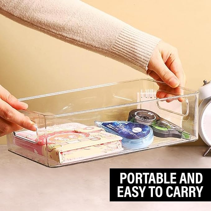 Clear Plastic Storage Bins, Pantry Organizers and Storage or Kitchen - Image 7