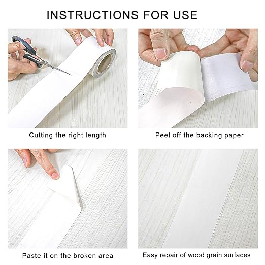 BOMEI PACK Wood Grain Repair Tape, Self Adhesive Repair Patch - Image 6
