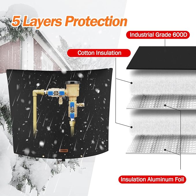 Backflow Preventer Pipe Insulation Cover - Image 5