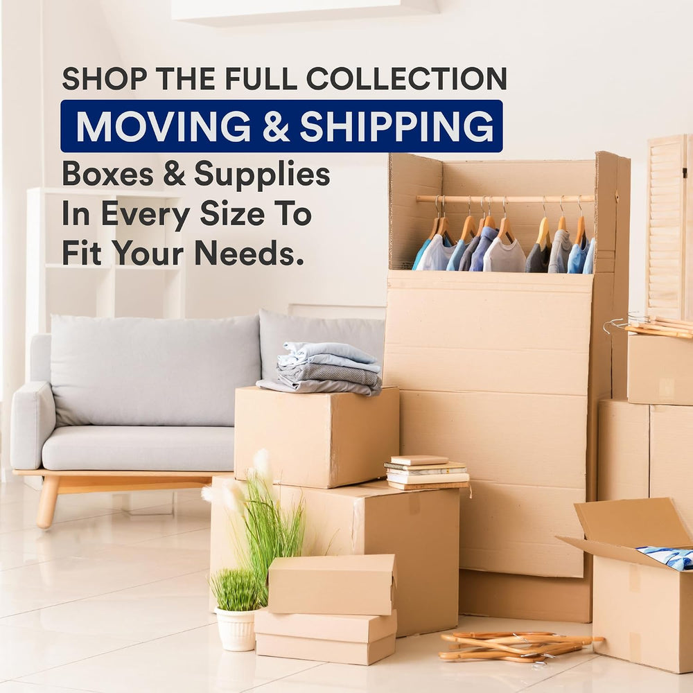 BOX USA Moving Boxes Large 23L x 17W x 12H 10-Pack - Corrugated Cardboard Box...