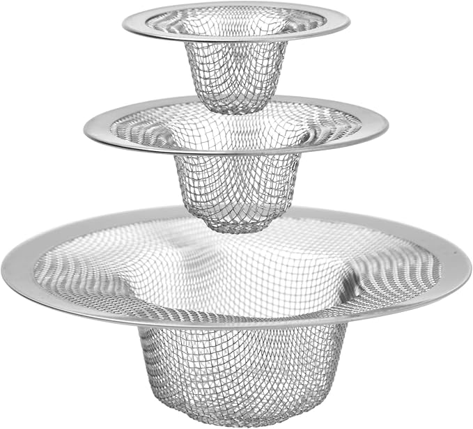 Juvale 4-Pack Stainless Steel Kitchen Sink Drain Strainer - Image 4