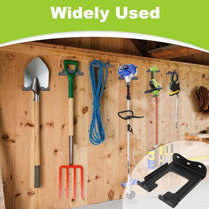 2Pcs Garage Organizer Trimmer Rack, Garden Power Tool Hanger Weed Whackers - Image 6