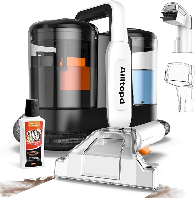 Upholstery Cleaner Machine, Portable Carpet & 15Kpa Upholstery Spot Cleaner by Unknown