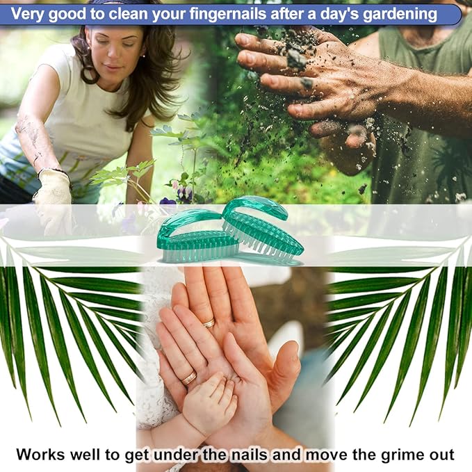 Handle Grip Nail Brush for Cleaning Fingernails Hands & Under Nails, Stiff - Image 5
