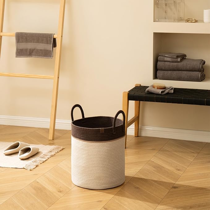 LA JOLIE MUSE Woven Basket Rope Storage Baskets - Image 2