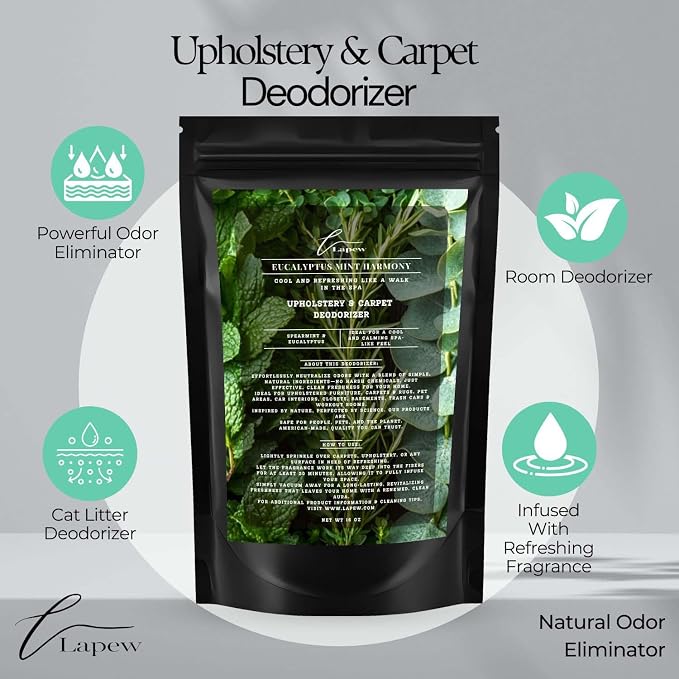 Eucalyptus Mint Harmony Carpet Freshener Powder: Powerful Odor Eliminator - Image 4