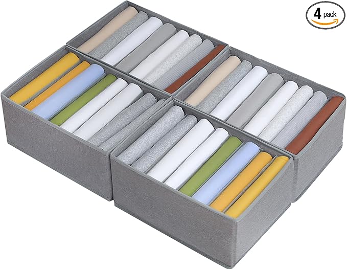 Qozary 4 Pack Drawer Organizers by Qozary