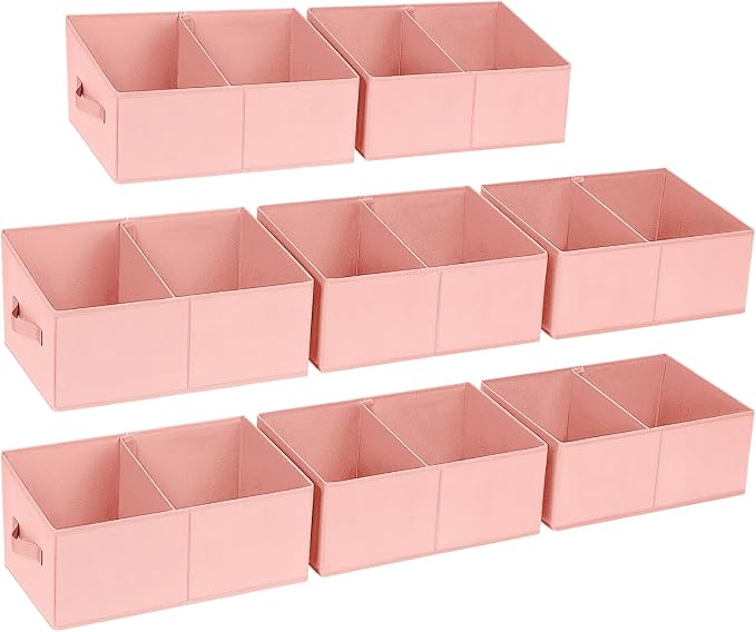 DIMJ Large Closet Shelf Organizer Bins 8 Packs by DiMJ