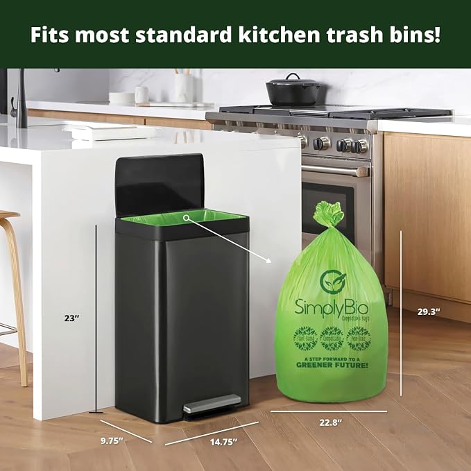10-13 Gallon Compostable Trash Bags - Image 2
