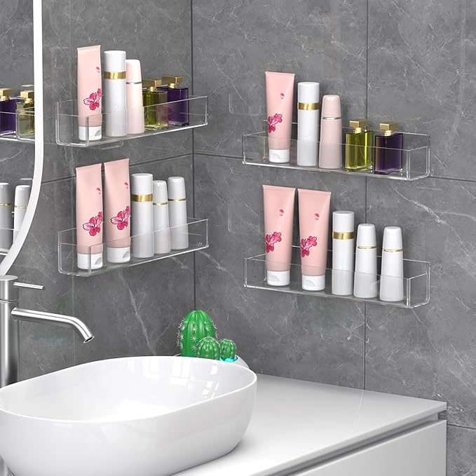PMMASTO Adhesive Acrylic Spice Rack Organizer - Image 7