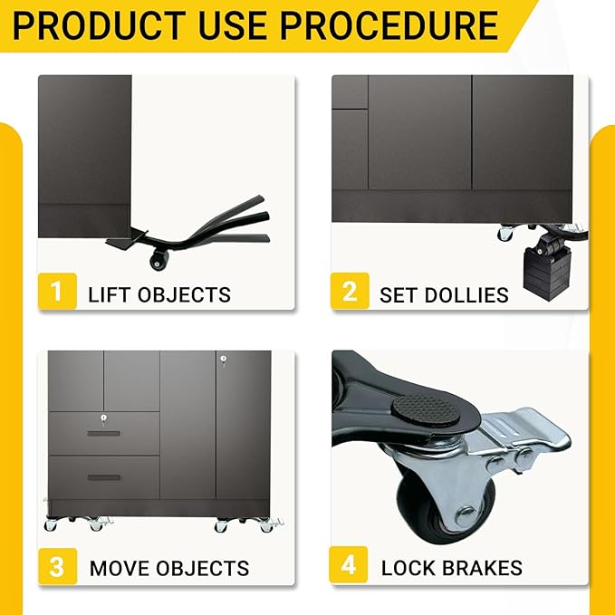 3306Lb Furniture Dolly Set, Furniture Movers - Image 6
