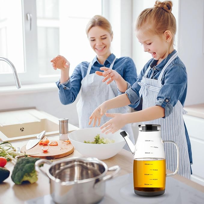 Large Glass Oil Dispenser Bottle - Image 7
