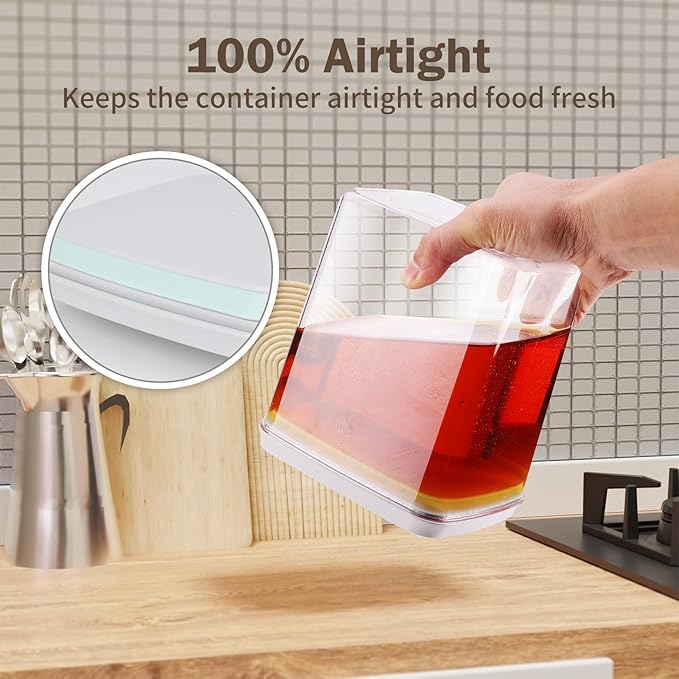 12 Pcs Pop Food Storage Containers Airtight Food Storage Containers Set - Image 5