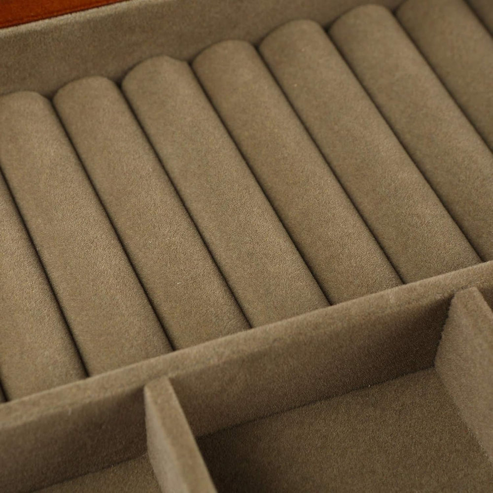Changsuo Wooden Jewelry Box for Women, Organizer Box of Solid Wood with Lock ...