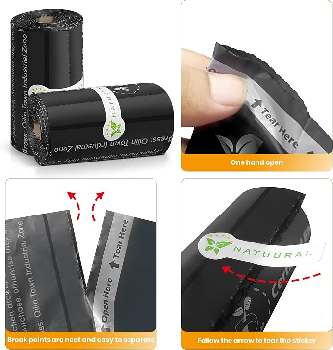Certified Compostable Dog Poop Bags-270 Bags 18Rolls, Poop Bags - Image 4