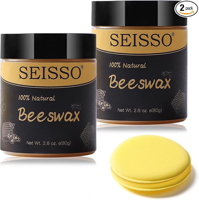 SEISSO Beeswax Furniture Polish, Natural Wood Seasoning Beeswax Furniture by SEISSO