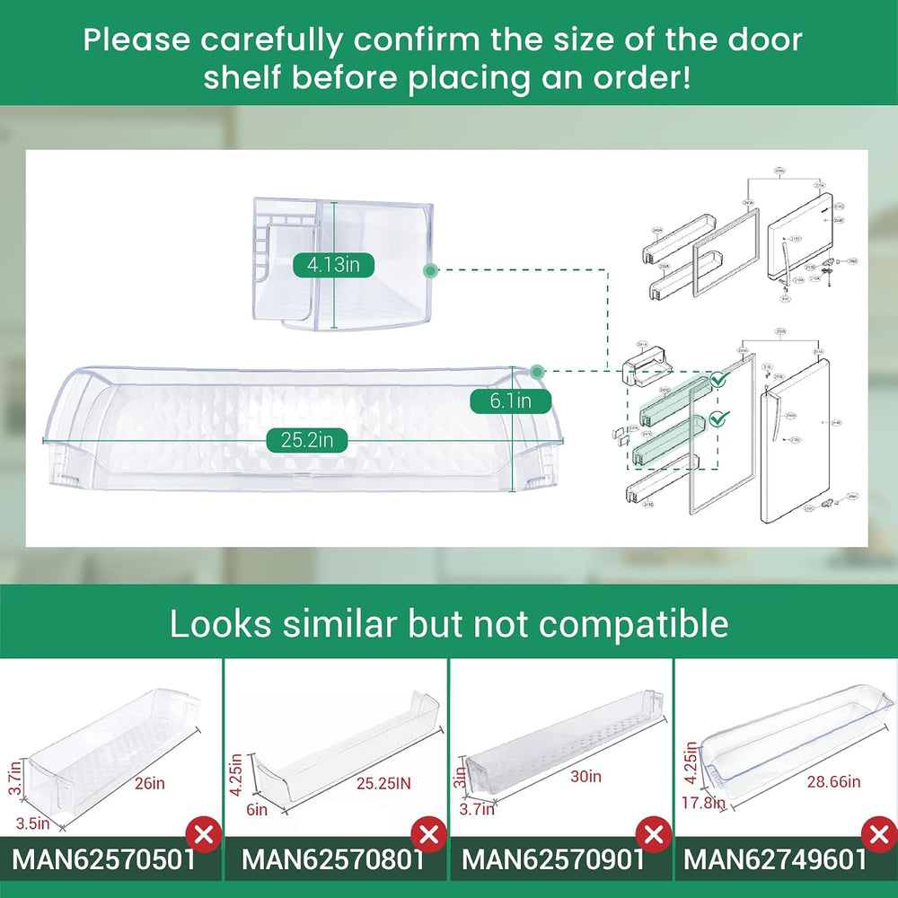 Upgraded MAN62570401 Refrigerator Door Basket