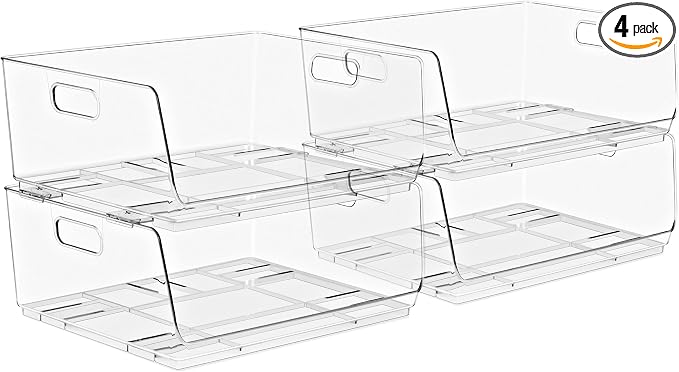 Sorbus Stackable Storage Bins Open Front by Sorbus