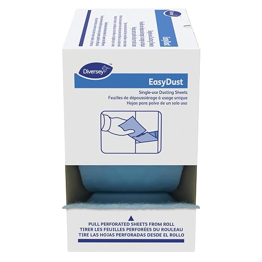 Diversey 9292466 EasyDust Single-use Dusting Sheets, Disposable Multisurface by Diversey