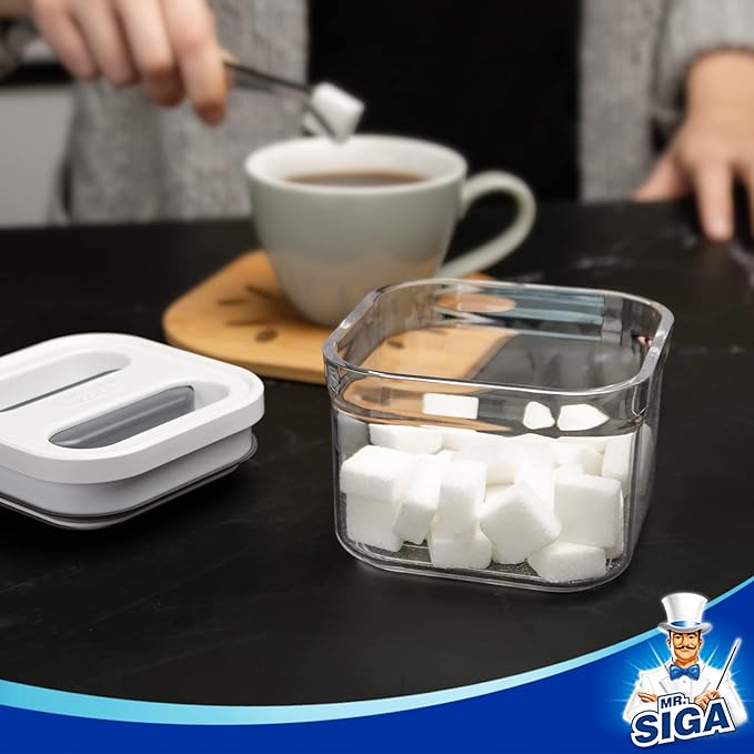 MR.SIGA 4 Pack Airtight Food Storage Container Set, BPA Free Kitchen Pantry - Image 5