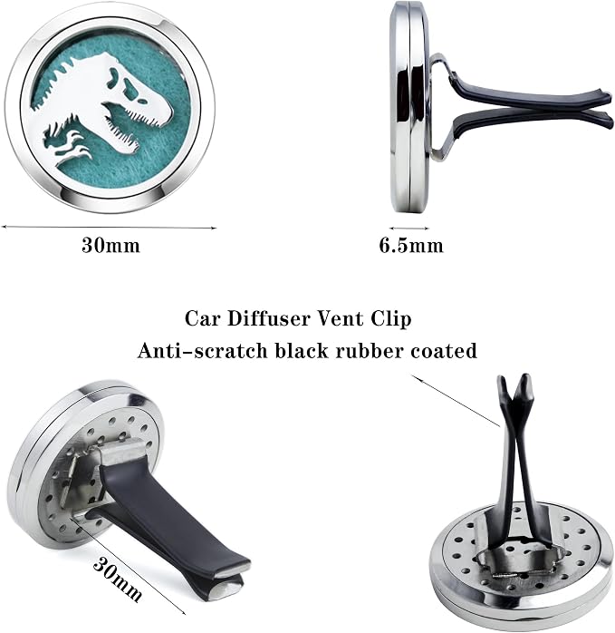 AZNECK Car Essential Oil Diffuser Vent Clip Car Diffuser Vent Clips Skull - Image 5