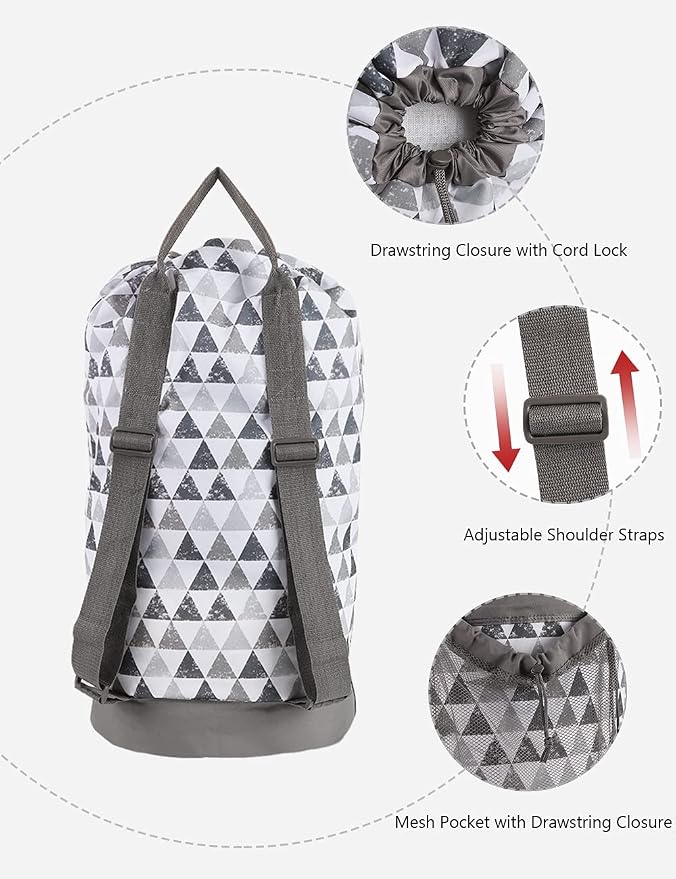 Dalykate Backpack Laundry Bag, Laundry Backpack - Image 3