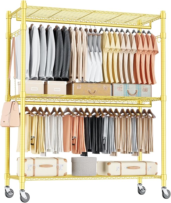 Homdox Gold Heavy Duty Clothes Rack by HOMDOX