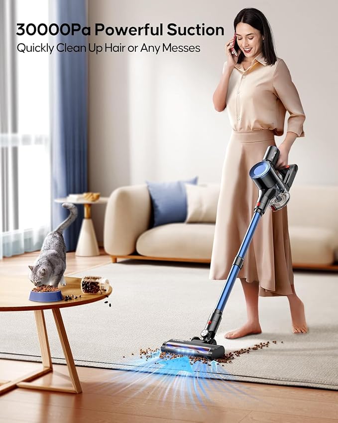 Cordless Vacuum Cleaner, 30Kpa/400W/45Mins Stick Cordless Vacuum Cleaner - Image 2