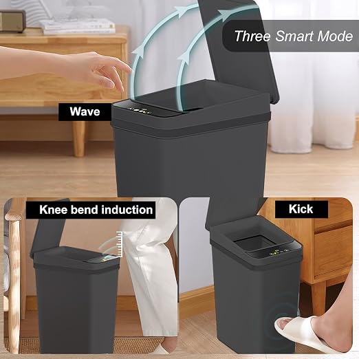 Yatmung 4 Gallons Bathroom Trash Can Automatic Touchless - Image 2